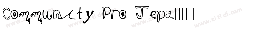 Community Pro Jepa字体转换